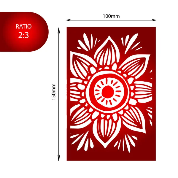 Mandalacard lazer kesim için