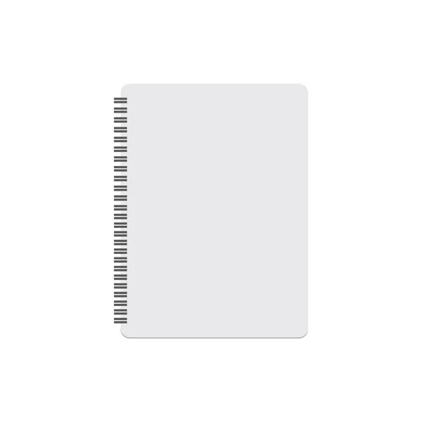Notebook lapos stílusú ikon — Stock Vector