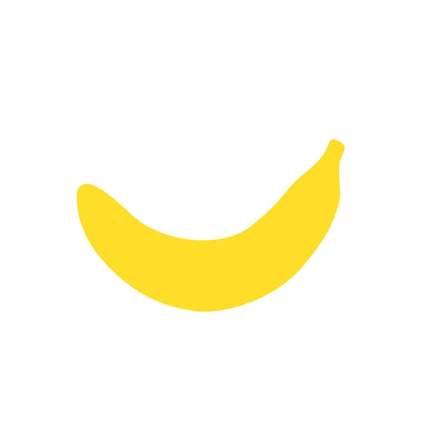 Bananensymbol im flachen Stil. b - Banane — Stockvektor