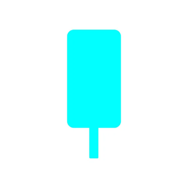 Ice cream icon in flat style — Stock Vector