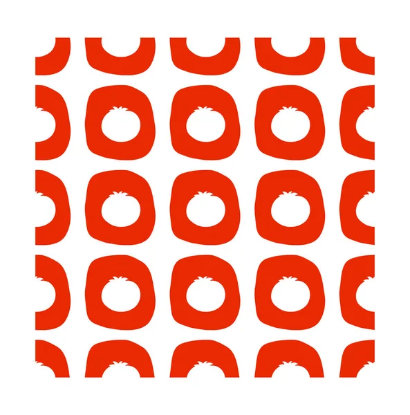 Domates seamless modeli düz tarzı. 