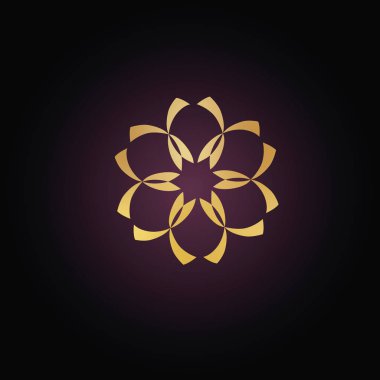 Altın tarzı Arapça logo