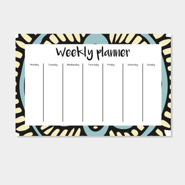 Hint tarzı haftalık planlayıcısı