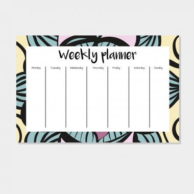 Hint tarzı haftalık planlayıcısı