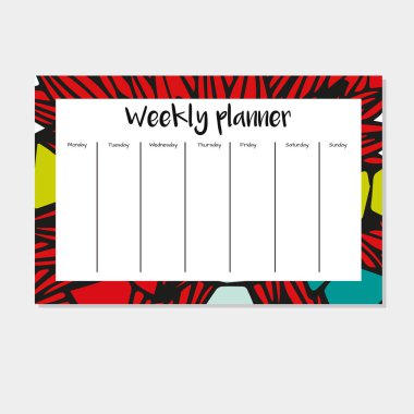 Hint tarzı haftalık planlayıcısı