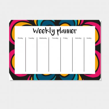 Hint tarzı haftalık planlayıcısı