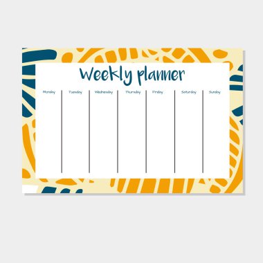 Hint tarzı haftalık planlayıcısı