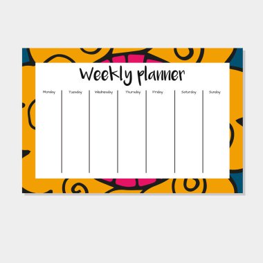 Hint tarzı haftalık planlayıcısı