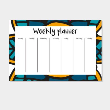 Hint tarzı haftalık planlayıcısı