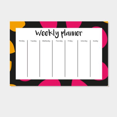 Hint tarzı haftalık planlayıcısı