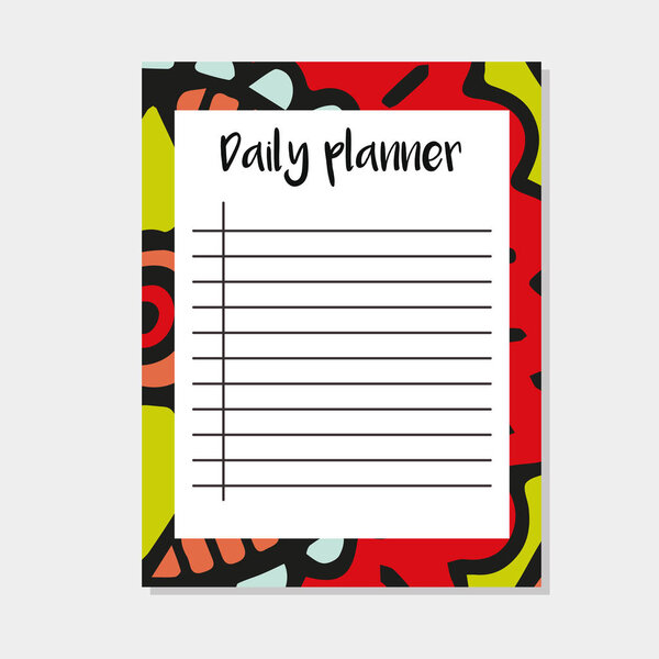 Дневной планировщик в индийском стиле
