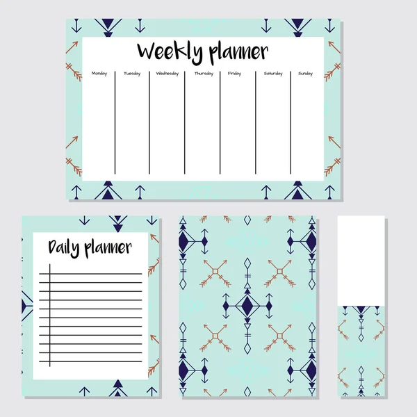 İskandinav tarzında haftalık planlayıcısı