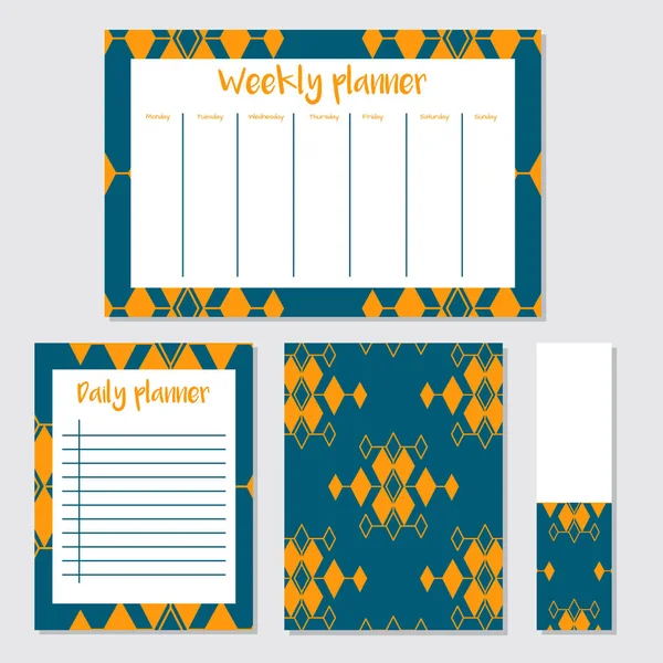 İskandinav tarzında haftalık planlayıcısı