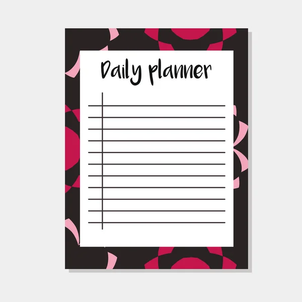 Codzienne planner w stylu arabskim — Wektor stockowy