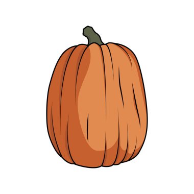 Karikatür tarzı kabak simgesi