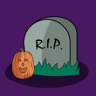 Cadılar Bayramı posteri çizgi film tarzı