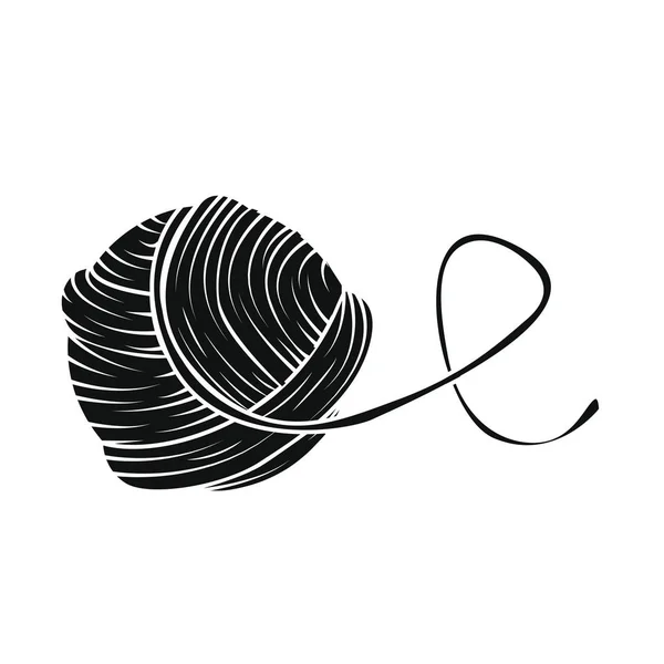 Yarn ball in simple style — Stock Vector