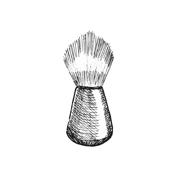 Escova de barbeiro no estilo esboço —  Vetores de Stock