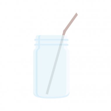 Cam Kavanoz düz stil kokteyl tuplü