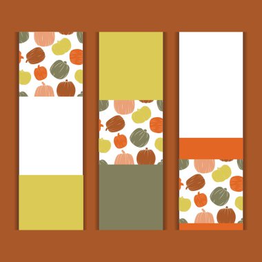Poster pumpkins düz tarzı ile