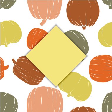 Poster pumpkins düz tarzı ile