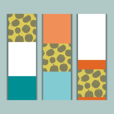 Poster pumpkins düz tarzı ile