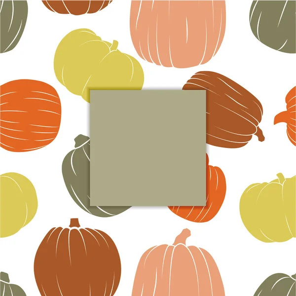 Poster pumpkins düz tarzı ile