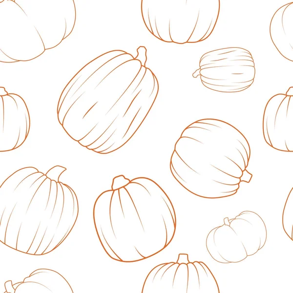 Pumpkins düz tarzı ile Seamless Modeli