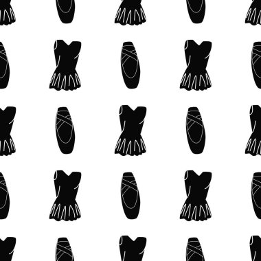 Petal elbise seamless modeli için bale sınıf