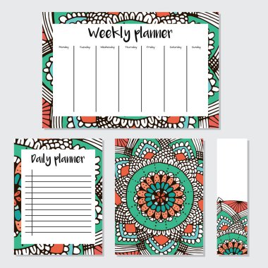 Hint tarzı haftalık ve günlük planlayıcısı