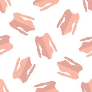 Bale tek parça streç giysi seamless modeli düz tarzı