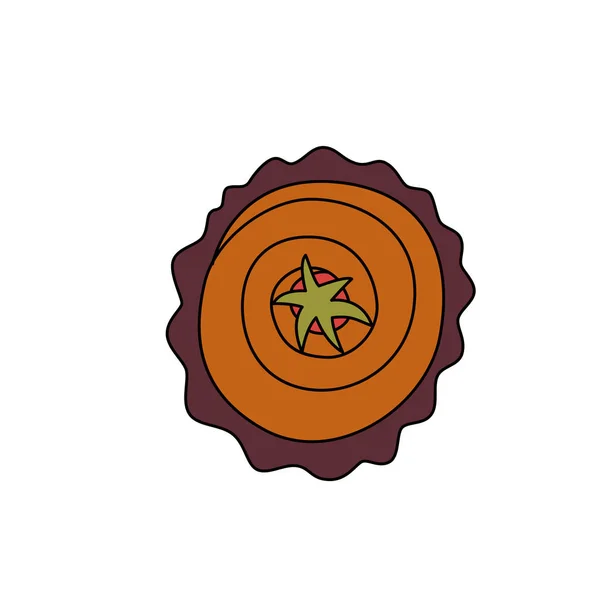 Icono de magdalena en estilo de dibujos animados — Vector de stock