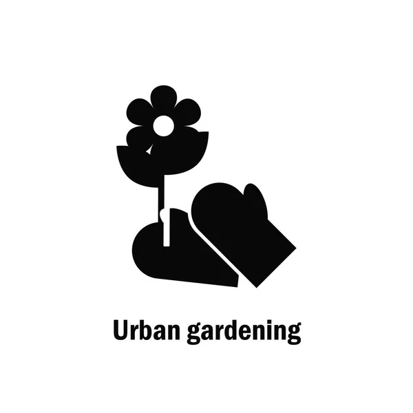 Urban Trädgårdsskötsel logotyp i enkel stil — Stock vektor