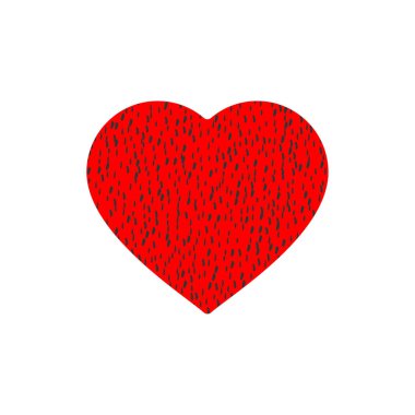 Kalp simgesi el tarzı çizilmiş