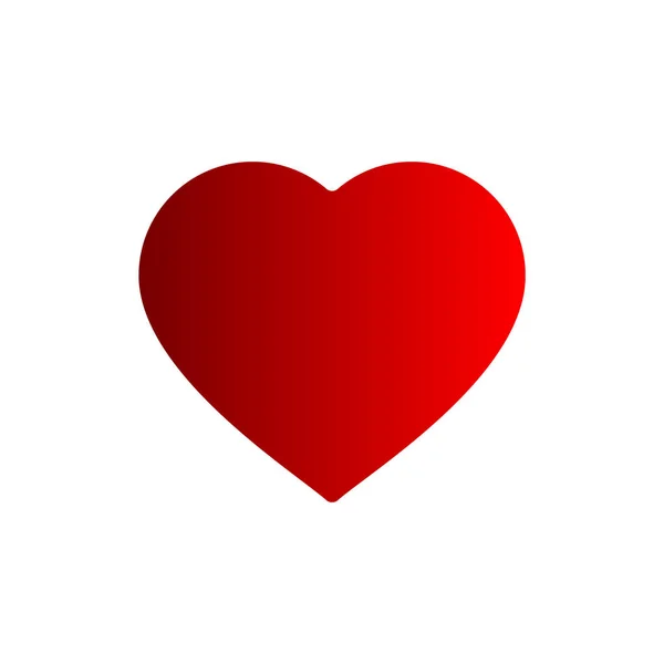 Икона сердца в плоском стиле — стоковый вектор