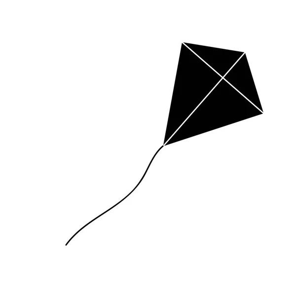 Kite in eenvoudige stijl — Stockvector