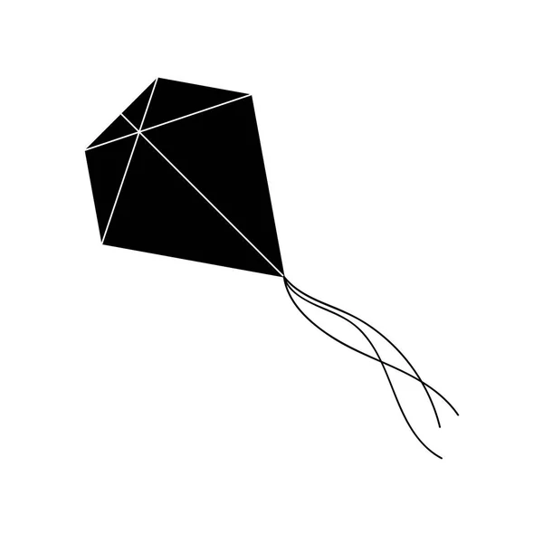 Kite in eenvoudige stijl — Stockvector