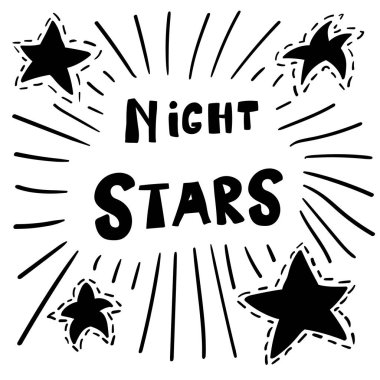 Çocuk odası tasarımı için İskandinav tarzı poster - ağ, baskı, tekstil. Vektör illüstrasyonu