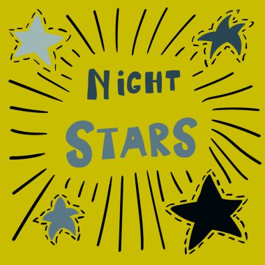 Çocuk odası tasarımı için İskandinav tarzı poster - ağ, baskı, tekstil. Vektör illüstrasyonu