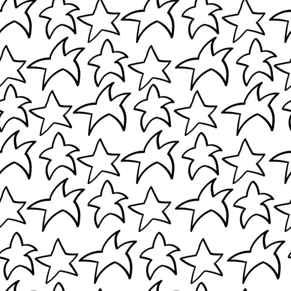 Padrão abstrato escandinavo com estrelas de desenho criativo - web, impressão, têxtil. Ilustração vetorial — Vetor de Stock