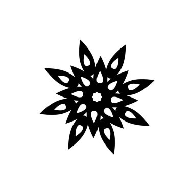 Baskı ve iç dekorasyon için geometrik mandala. Lazer kesimi için mükemmel. Vektör illüstrasyonu