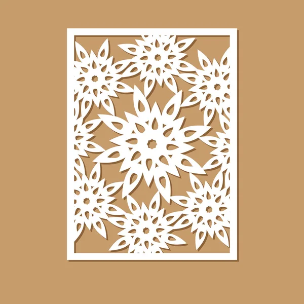 Scandinavian Pattern Card Geometric Panel Print Interior Decoration Perfect Laser — Stock Vector