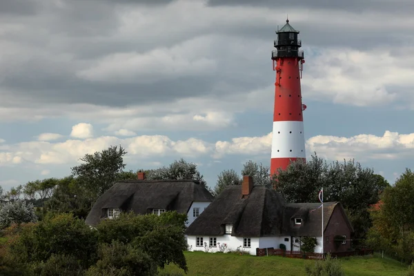 The lighthouse on the island Pellworm in Germany — Stock Photo, Image