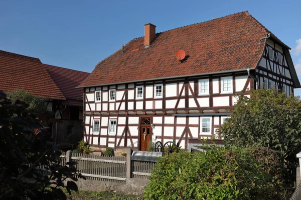 Históricas casas de entramado de madera en Alemania —  Fotos de Stock