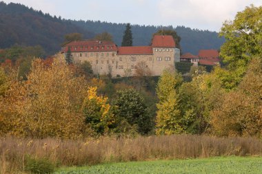 Thüringen 'deki Creuzburg kalesi.