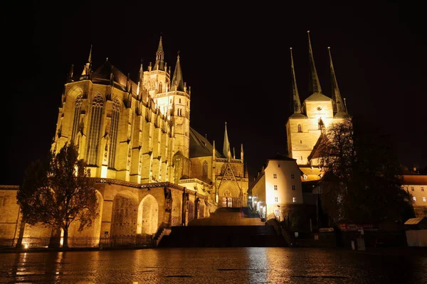 A Catedral de Erfurt na Turíngia — Fotografia de Stock
