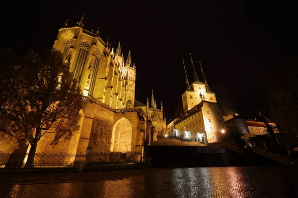 La Catedral de Erfurt en Turingia — Foto de Stock