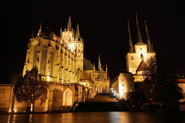 The Erfurt Cathedral in Thuringia