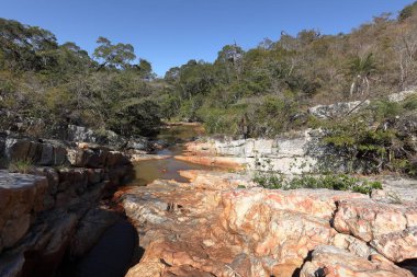 Caatinga Brezilya nehir manzara