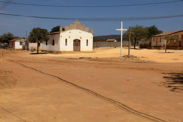 Vesnici kostel Queixo Dantas v Brazílii — Stock fotografie